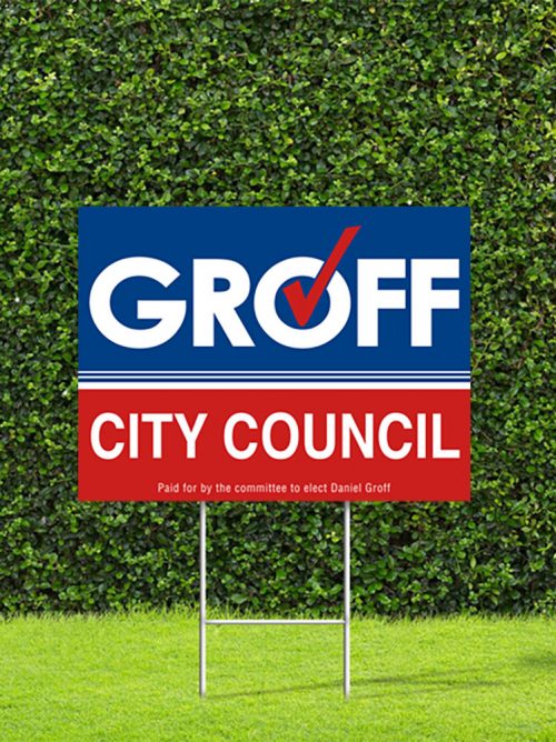 Election yard signs